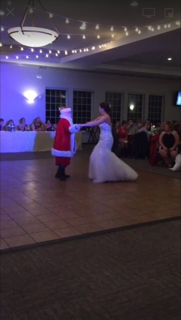 Bride Santa dance